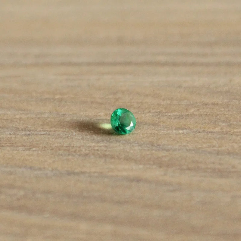 3mm Round Natural Emerald Loose Stone SI Grade 100% Natural Columbia Emerald Loose Stone for Jewelry Shop