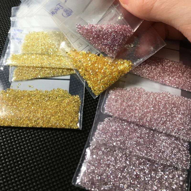 100% Natural Yellow Diamond Loose Gemstone 4pcs for Women Man Fine Jewelry Wholesale