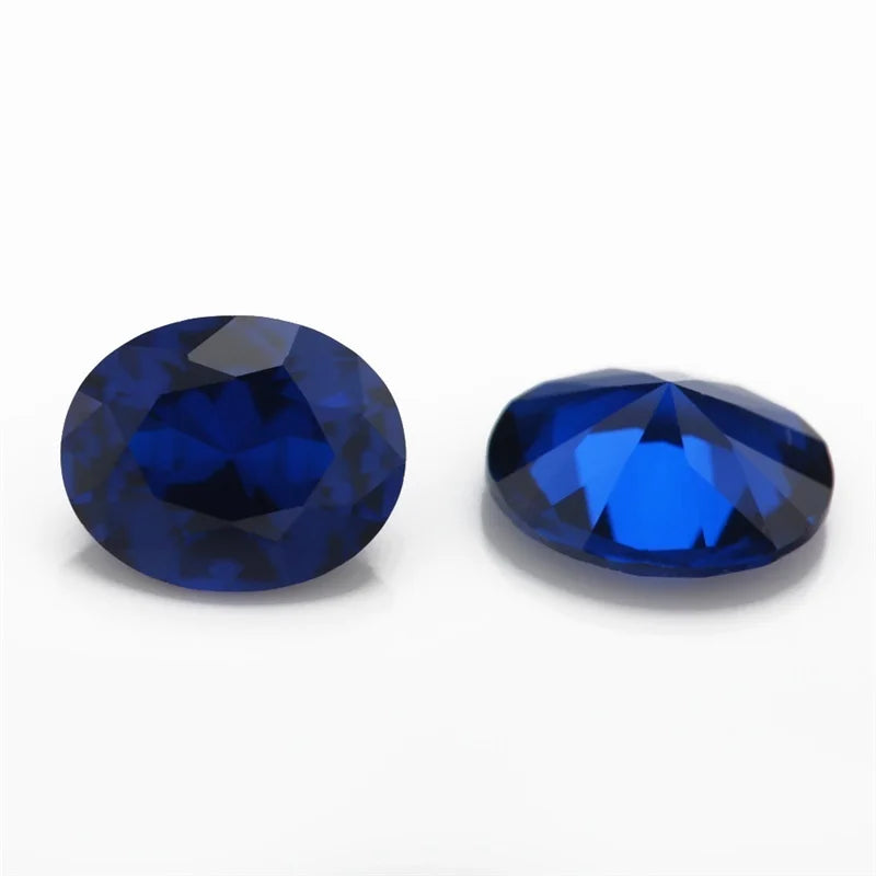 3.50 Cts Natural Blue Sapphire 9x11mm Oval Cut Sri-Lanka VVS Gemstone
