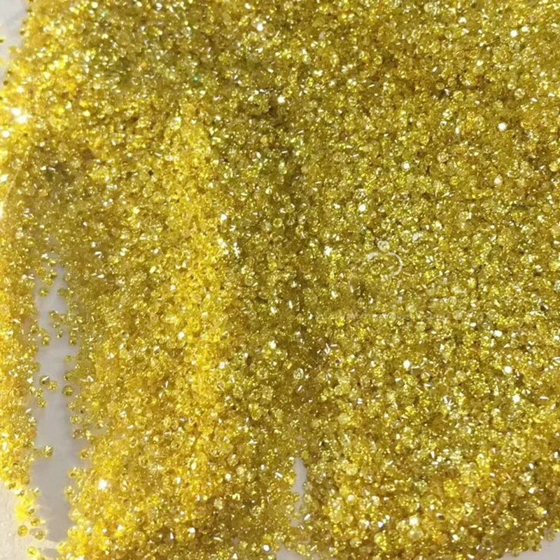 100% Natural Yellow Diamond Loose Gemstone 4pcs for Women Man Fine Jewelry Wholesale