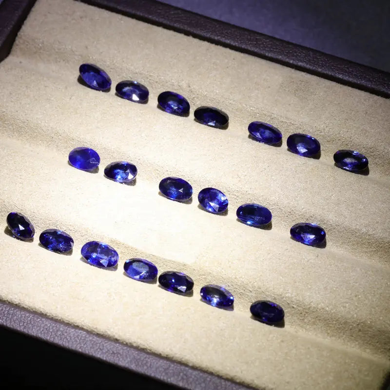Natural Blue Sapphire loose gemstone for jewelry making,4*6-6*8mm oval cut 1ct 1pcs fine jewelry DIYstones with High quality
