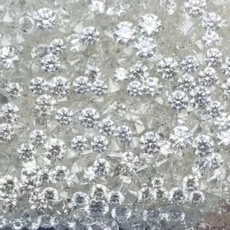 2Pcs 100% Natural Diamond Loose Gemstone 0.1ct H SI Good Cut diamond for Fine Jewelry Wholesale