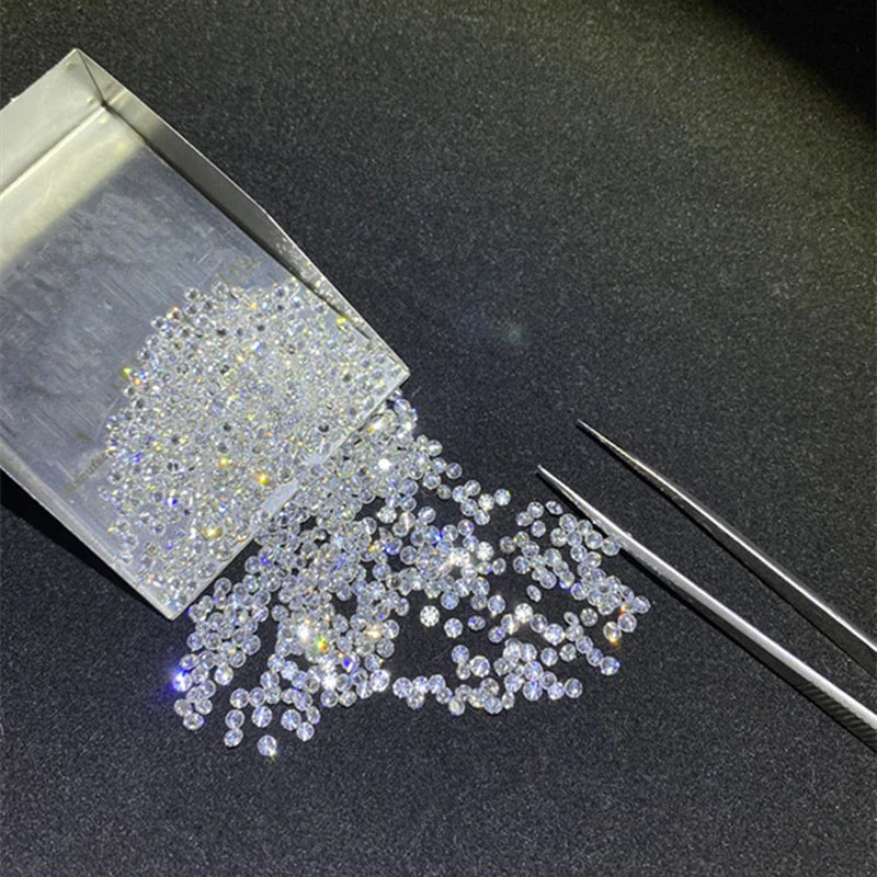 100% Natural Diamond Loose Gemstone 5mm-5pcs FG SI Good Cut for Fine Jewelry Wholesale