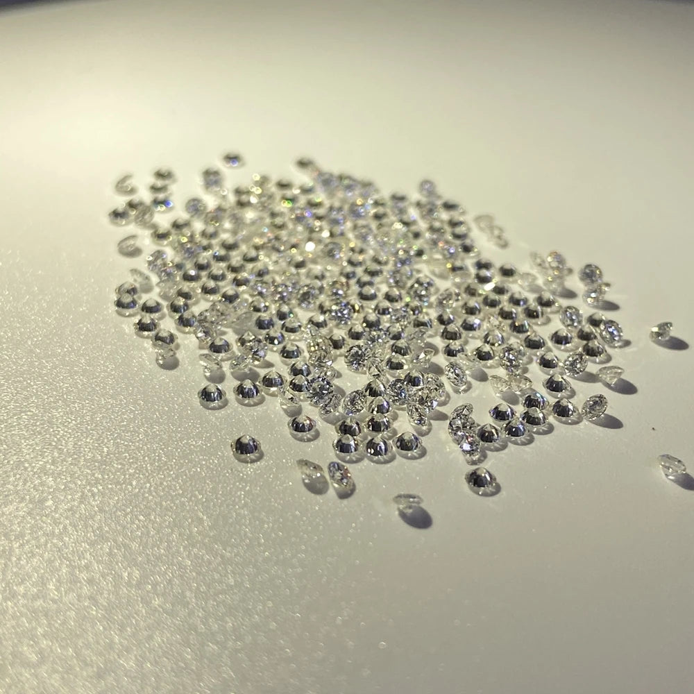 6pcs 2.1mm 100% Natural Real Diamond FG Color VS Clarity White Round Earth Stone Loose
