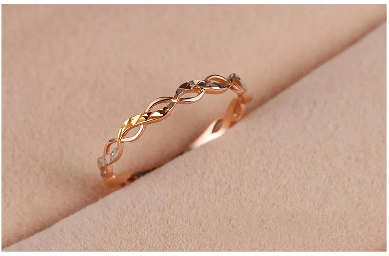 18k Gold Ring New Flower Design Fashion Hot Selling For Women Girl Miss Mother Gift Pure Real 750 Solid