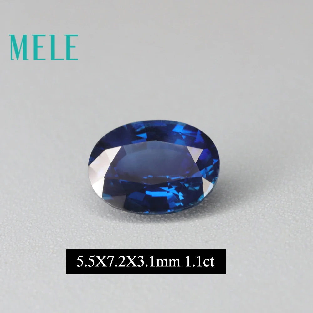 Natural Sapphire loose Gemstone for Jewelry making,5X7mm Oval cut 1.1ct color fire with high quality Diy stone