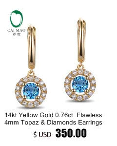 2.16ct Natural Tourmaline with H SI pave Set Diamond 18k Rose / Yellow Gold Dangle Earrings