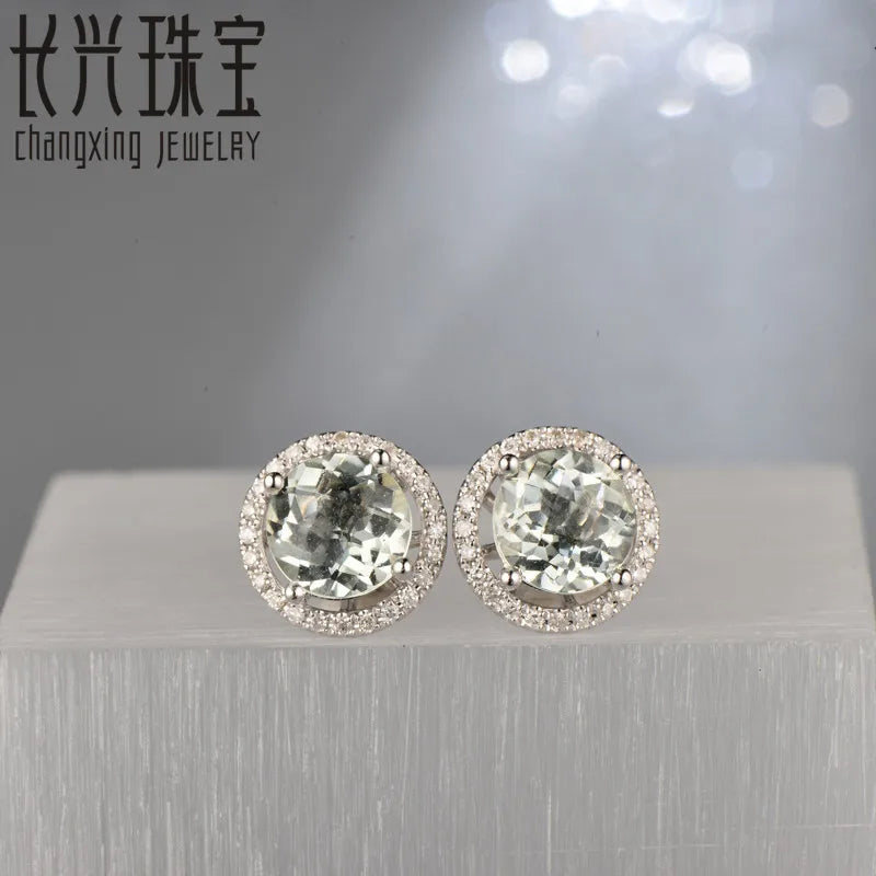 18KT White Gold 4x6mm Pear Cut 0.86ct Ruby & 0.29ct Diamond Engagement Earrings