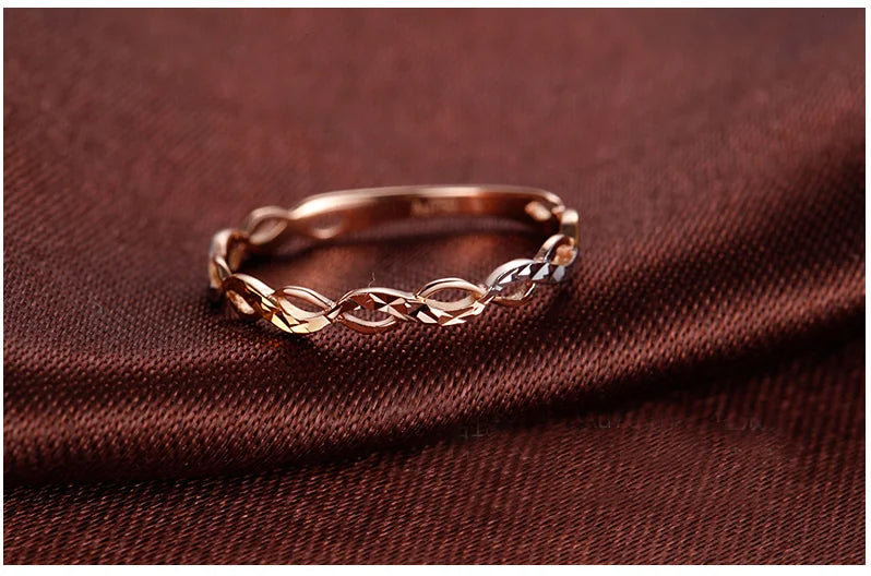 18k Gold Ring New Flower Design Fashion Hot Selling For Women Girl Miss Mother Gift Pure Real 750 Solid