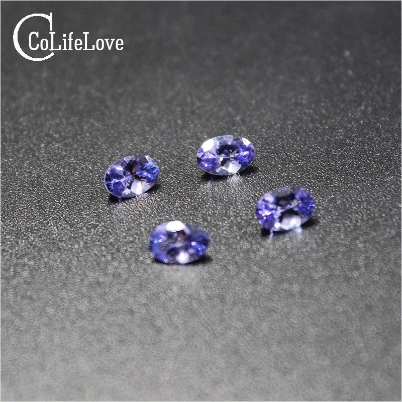 0.7 ct natural tanzanite loose gemstone for ring or pendant 5mm*7mm VS grade oval cut tanzanite loose stone