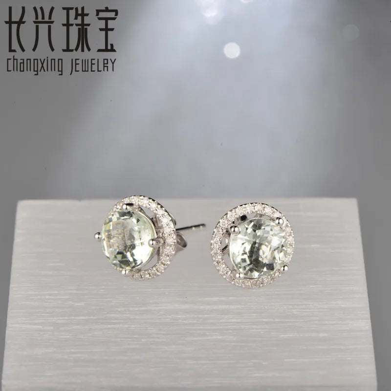 18KT White Gold 4x6mm Pear Cut 0.86ct Ruby & 0.29ct Diamond Engagement Earrings