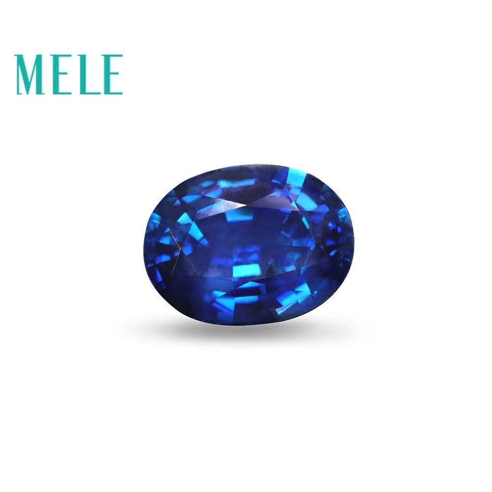 Natural Sapphire loose Gemstone for Jewelry making,5X7mm Oval cut 1.1ct color fire with high quality Diy stone