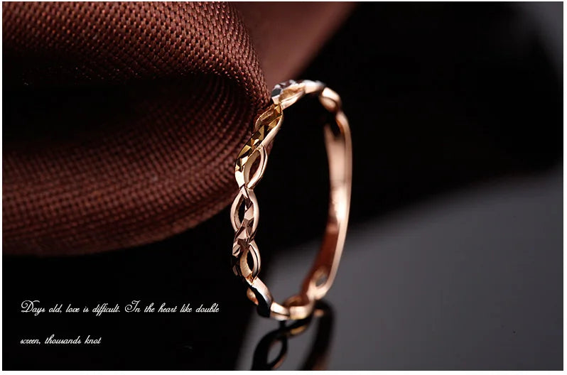18k Gold Ring New Flower Design Fashion Hot Selling For Women Girl Miss Mother Gift Pure Real 750 Solid