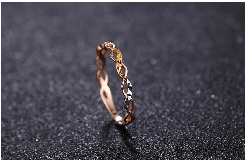 18k Gold Ring New Flower Design Fashion Hot Selling For Women Girl Miss Mother Gift Pure Real 750 Solid