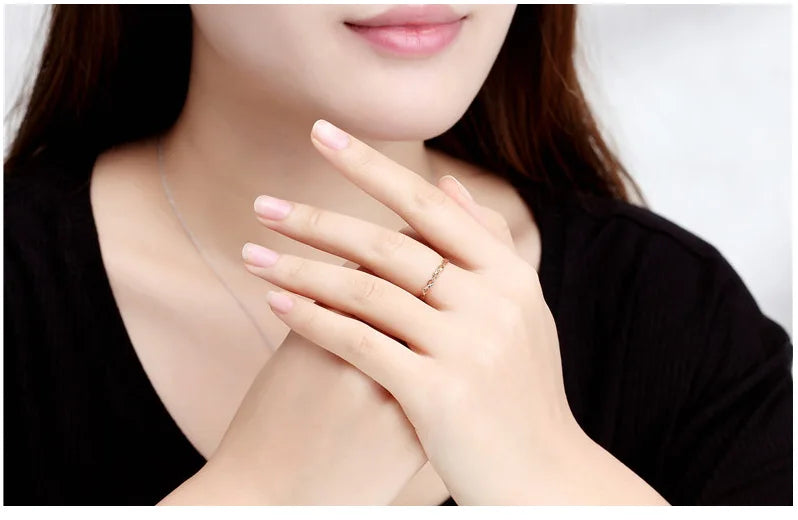 18k Gold Ring New Flower Design Fashion Hot Selling For Women Girl Miss Mother Gift Pure Real 750 Solid