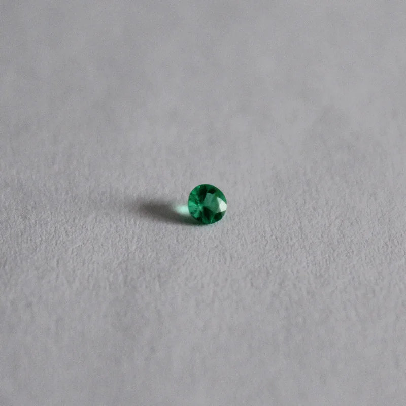 3mm Round Natural Emerald Loose Stone SI Grade 100% Natural Columbia Emerald Loose Stone for Jewelry Shop