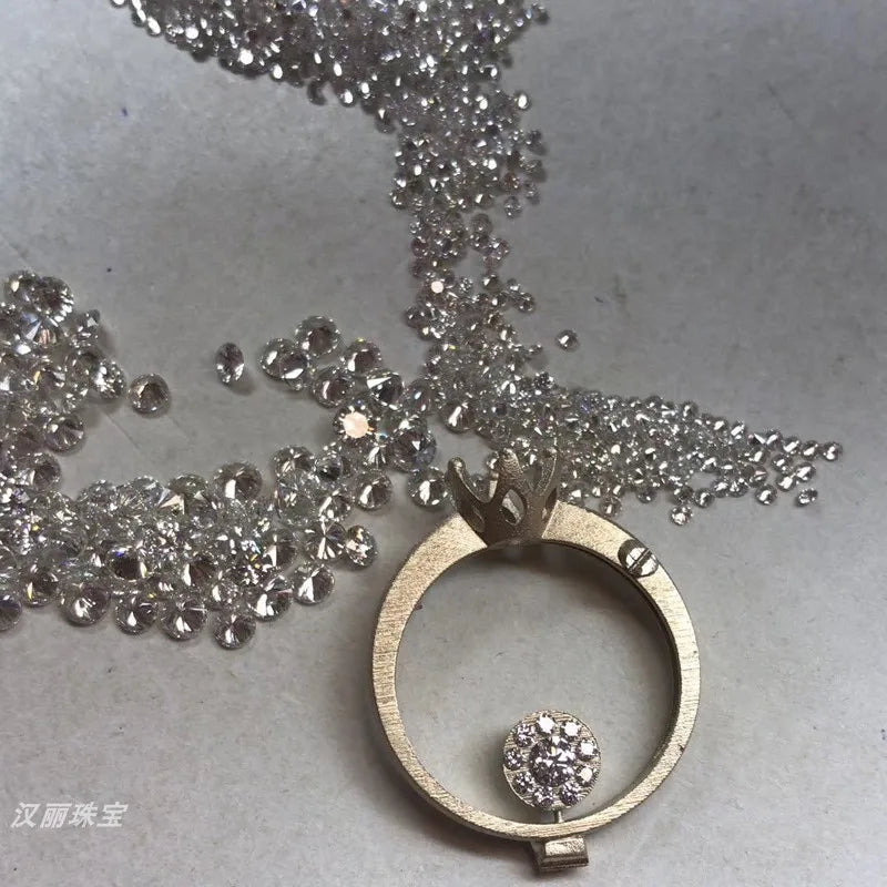 2Pcs 100% Natural Diamond Loose Gemstone 0.1ct H SI Good Cut diamond for Fine Jewelry Wholesale