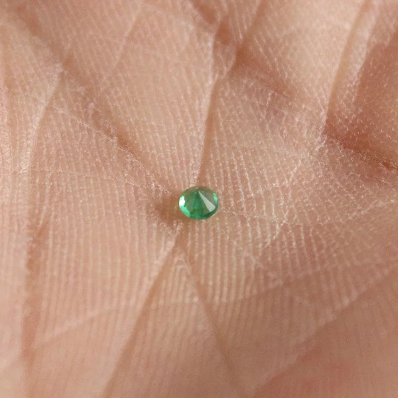 3mm Round Natural Emerald Loose Stone SI Grade 100% Natural Columbia Emerald Loose Stone for Jewelry Shop