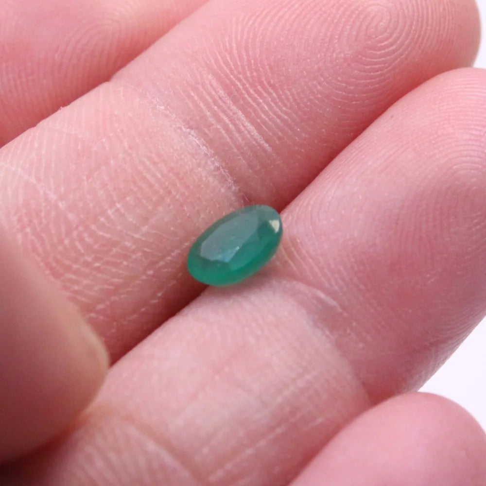 5mm*7mm 100% Natural I Grade Emerald Loose Gemstone From Zambia