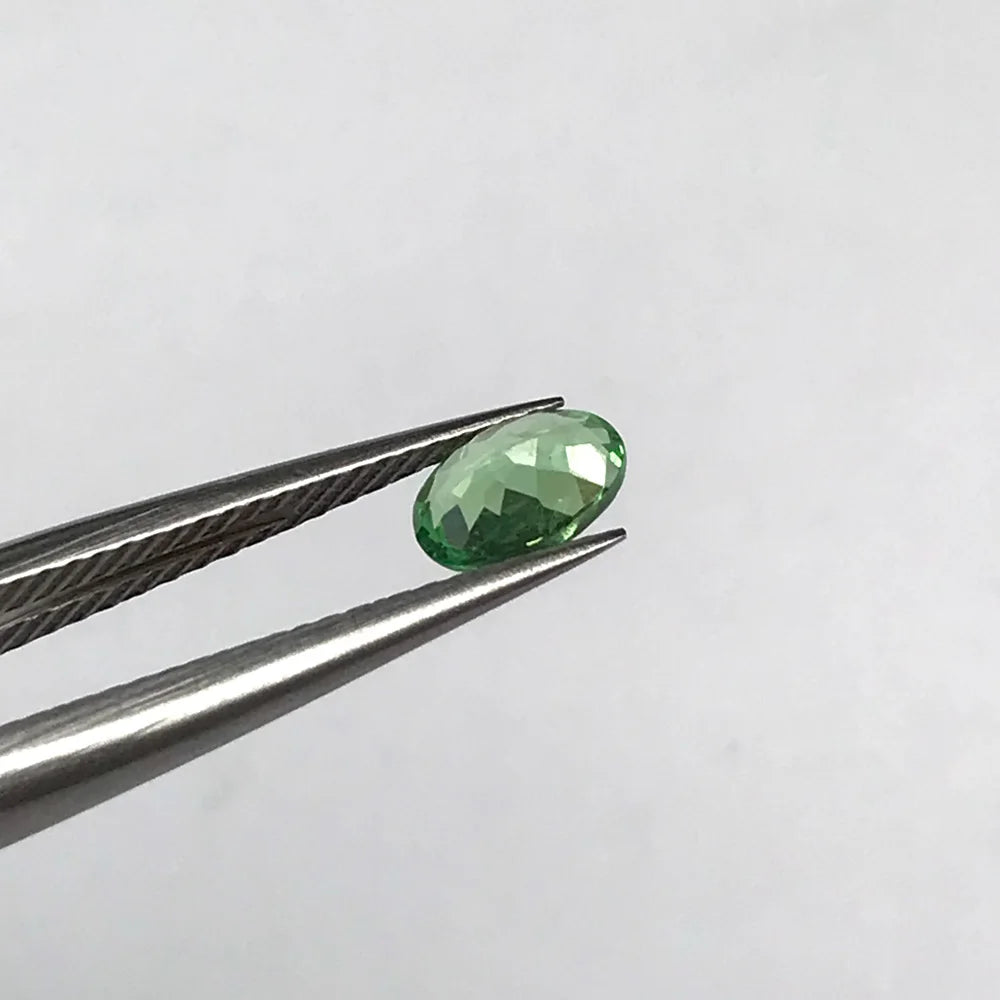 Natural Tsavorite Loose Gemstone Oval 4*6mm Bright Color for Silver Gold DIY Jewelry Making