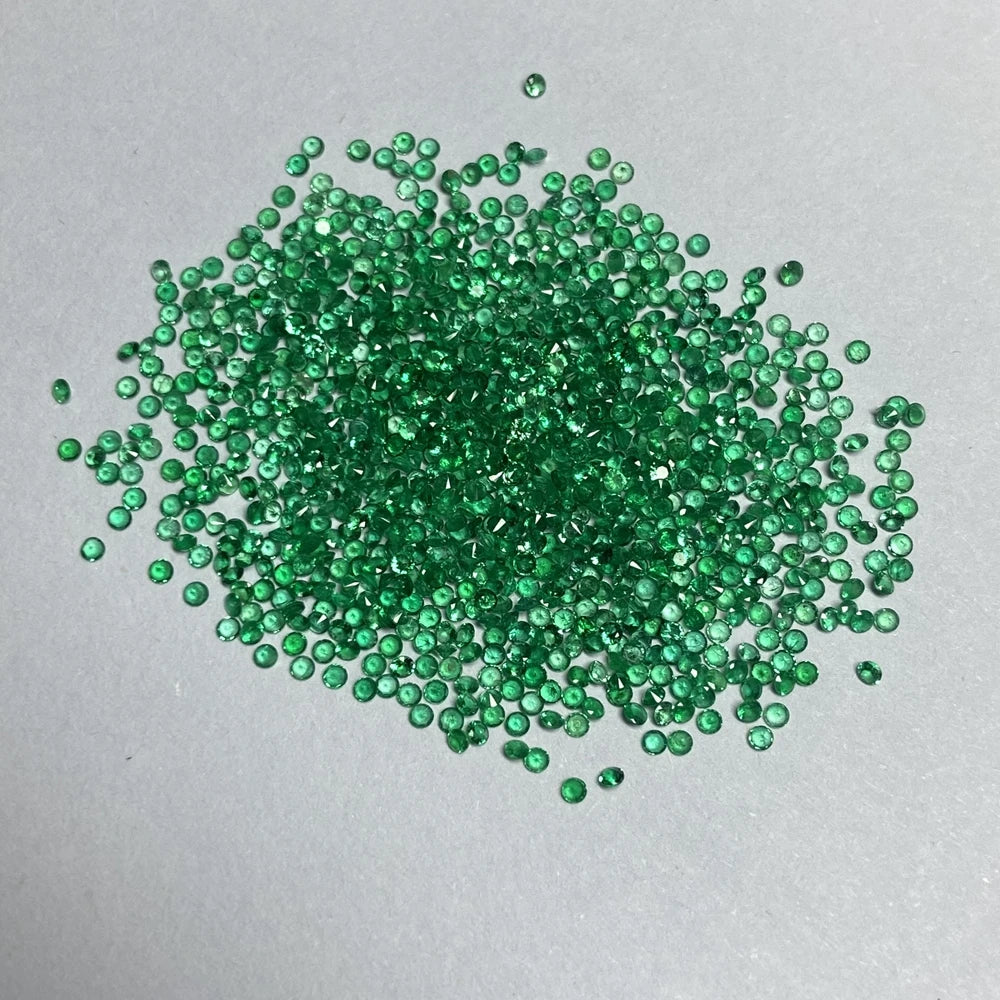 Meisidian Semi Precious Stone A Quality 0.8-1.5mm Original Pakistan 100% Natural Emerald Pirce Per Carat