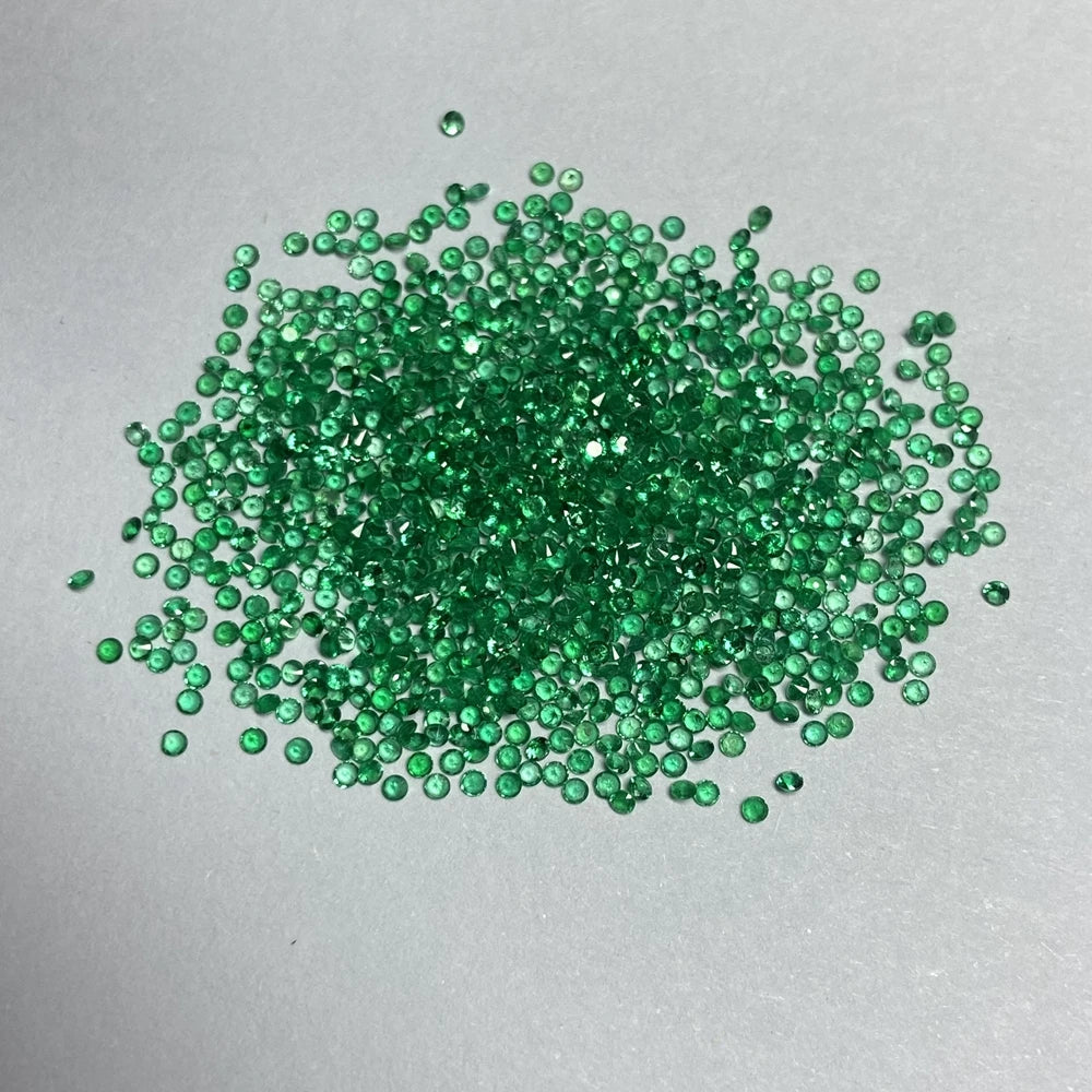 Meisidian Semi Precious Stone A Quality 0.8-1.5mm Original Pakistan 100% Natural Emerald Pirce Per Carat