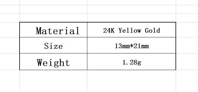 Solid 999 24K Yellow Gold Pendant 3D Gold Heart Necklace Pendant