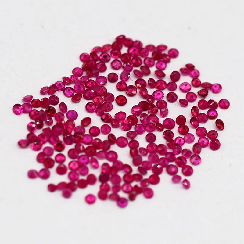 2mm Ruby Semi-precious Stones  Red Pigeon Blood Red 100% Natural Ruby Gemstone Origin Africa Ruby Stone