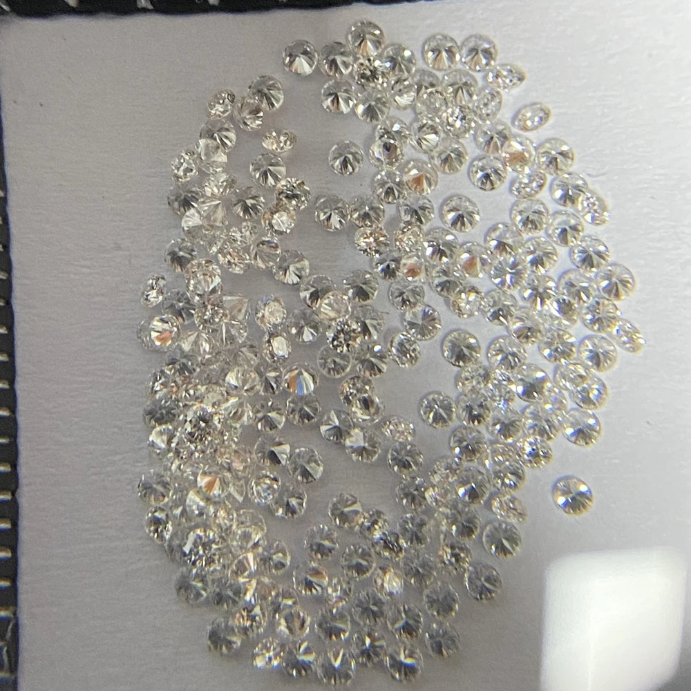 Natural diamond VS F color 343 Pcs 1.2mm 461 Pcs 1mm