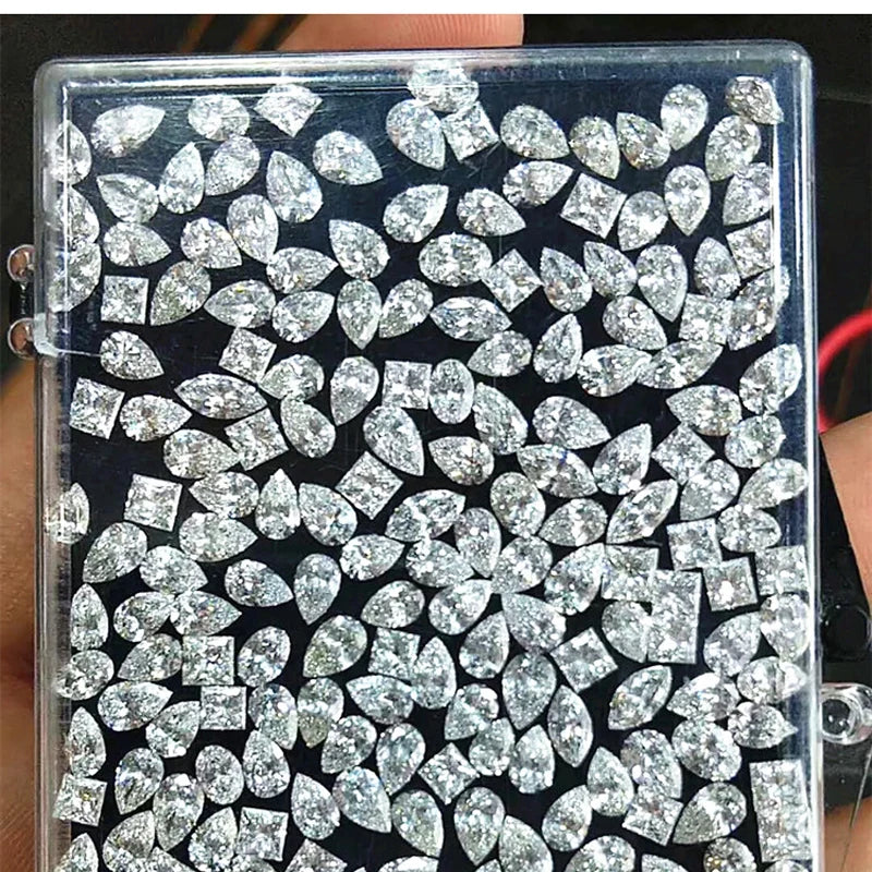 100% Natural Diamond Loose Gemstone Pear Cut FG Color Good Cut Diamond for Fine Jewelry Wholesale