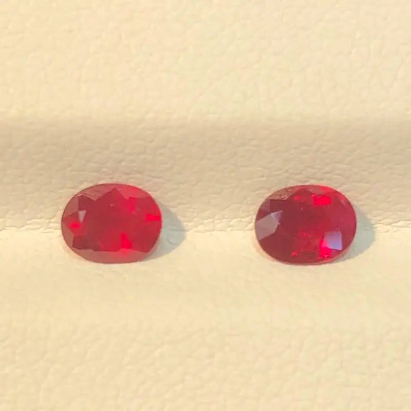Natural Ruby PigeonBlood red RUBY Oval size 4x5mm weight about 0.5ct red PigeonBlood color is gorgeous diamonds generally shine