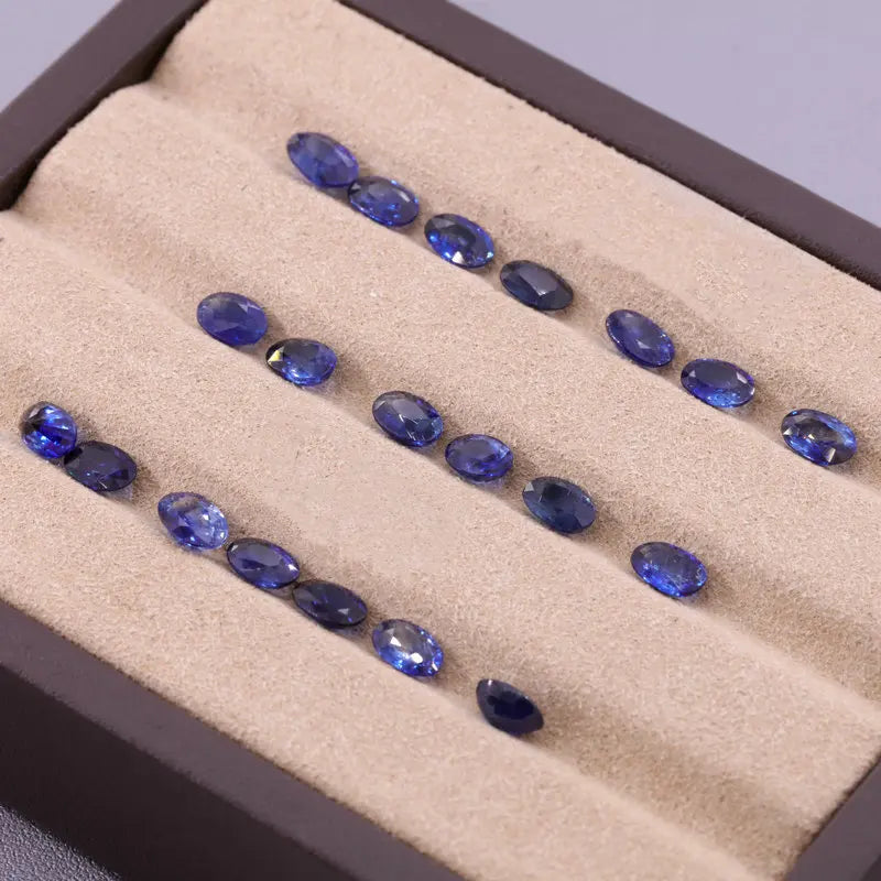 Natural Blue Sapphire loose gemstone for jewelry making,4*6-6*8mm oval cut 1ct 1pcs fine jewelry DIYstones with High quality