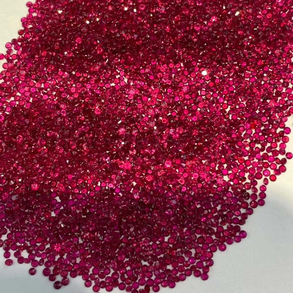 Africa Ruby 1mm-3mm Dark Red Pigeon Blood Red Ruby 100% Natural Original Ruby Gemstone