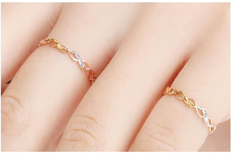 18k Gold Ring New Flower Design Fashion Hot Selling For Women Girl Miss Mother Gift  Pure Real 750 Solid