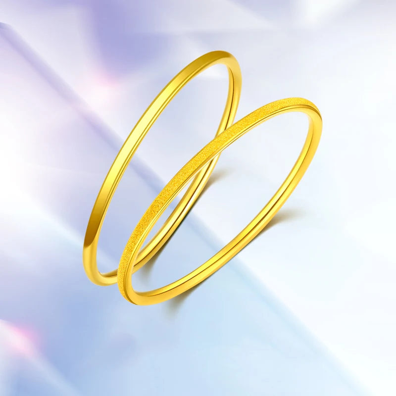 24K Pure Gold Bracelet Real 999 Solid Gold Bangle Woman Fine Bracelets Fashion Trendy Classic Jewelry