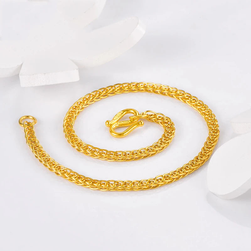 Pure Gold Bracelet Real 999 Solid Gold Bangle Shiny Charming Beautiful Classic Fine Jewelry