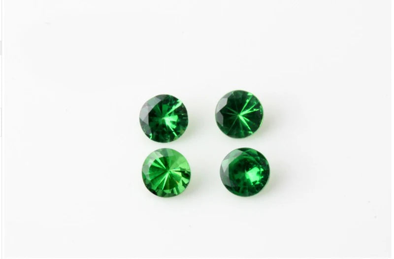 Natural 2.5mm round cut Tsavorite for jewelry making,green loose gemstone with bright color,DIY main stone color fire