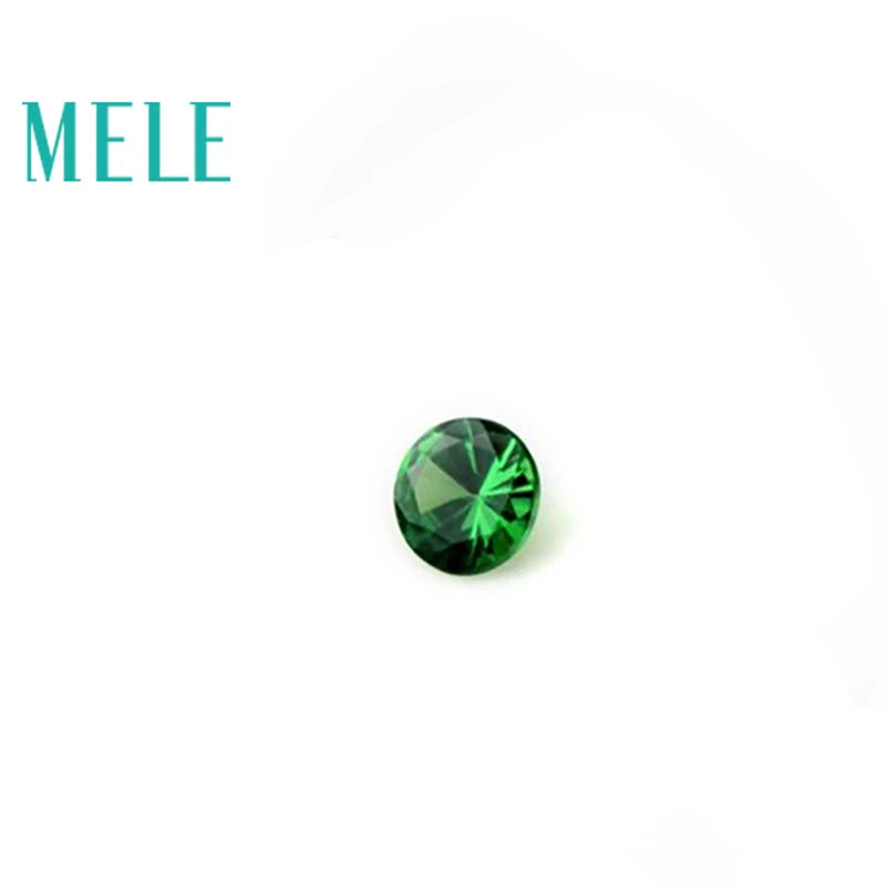 Natural 2.5mm round cut Tsavorite for jewelry making,green loose gemstone with bright color,DIY main stone color fire