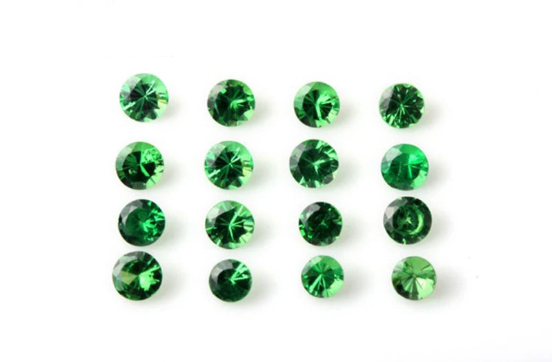 Natural 2.5mm round cut Tsavorite for jewelry making,green loose gemstone with bright color,DIY main stone color fire