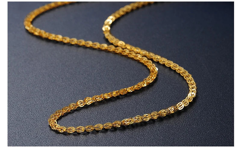 18K gold necklace Pterisaur necklace color gold clavicle necklace adjustable heart core tail gold necklace female models classic