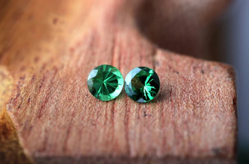 Natural 2.5mm round cut Tsavorite for jewelry making,green loose gemstone with bright color,DIY main stone color fire