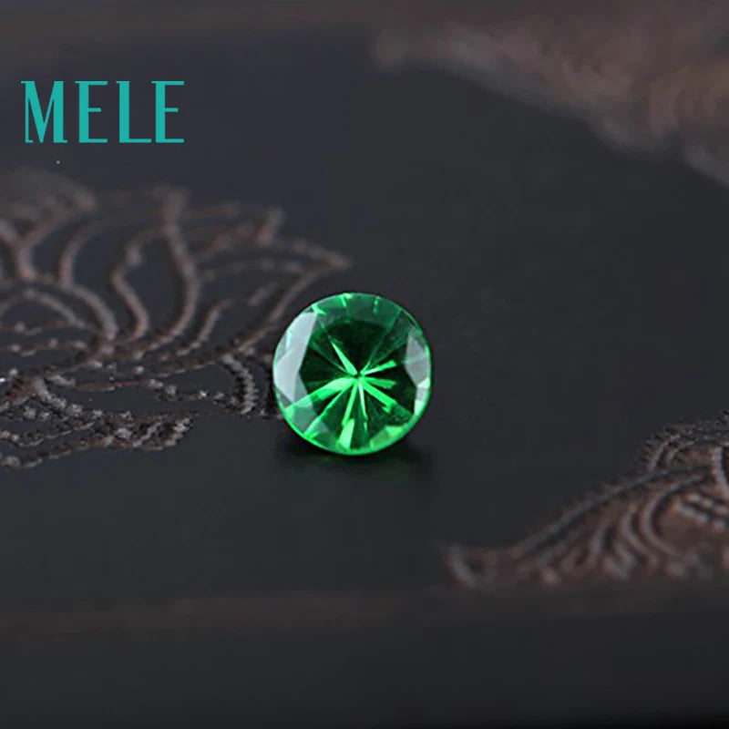 Natural 2.5mm round cut Tsavorite for jewelry making,green loose gemstone with bright color,DIY main stone color fire