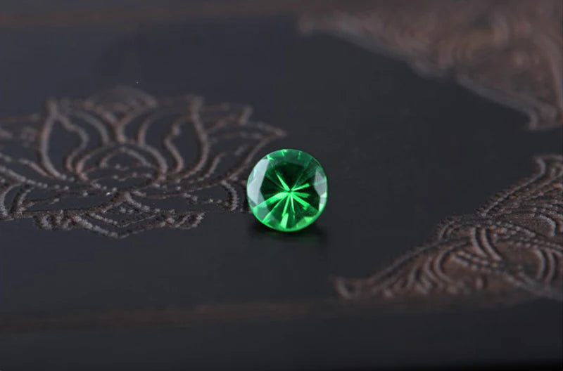 Natural 2.5mm round cut Tsavorite for jewelry making,green loose gemstone with bright color,DIY main stone color fire