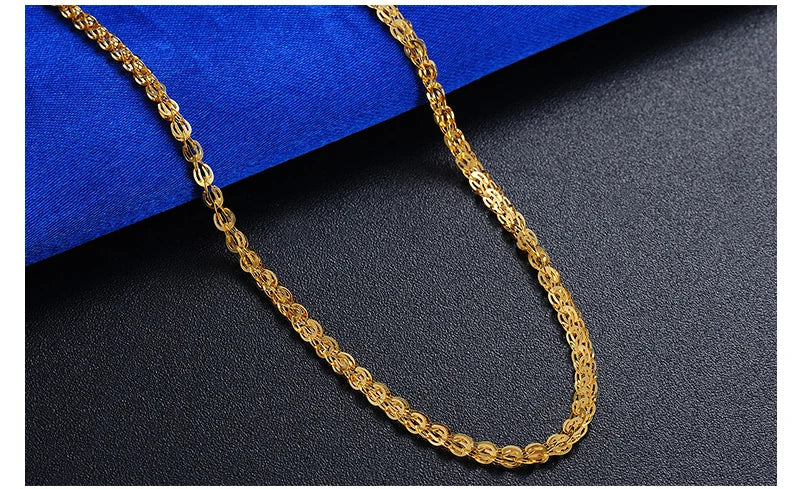 18K gold necklace Pterisaur necklace color gold clavicle necklace adjustable heart core tail gold necklace female models classic
