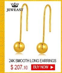 24K Pure Gold Earring Real AU 999 Solid Gold Earrings Good Hollow Ball Tassel Upscale Trendy Fine Jewelry Hot Sell New 2023