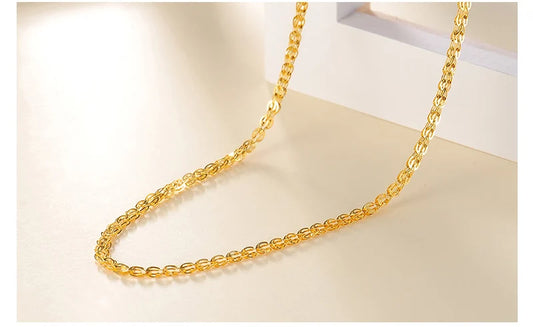 18K gold necklace Pterisaur necklace color gold clavicle necklace adjustable heart core tail gold necklace female models classic