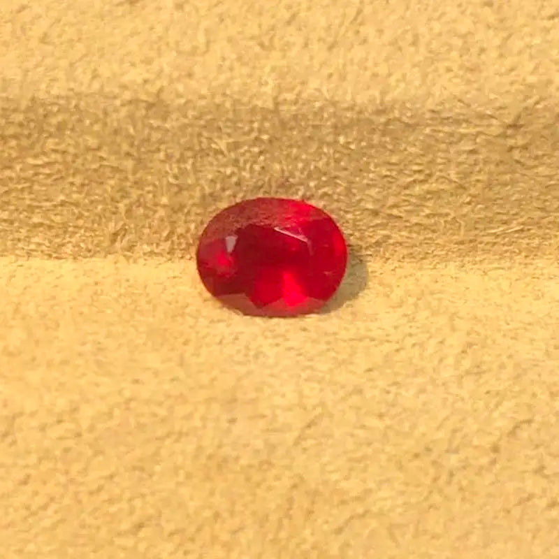 Natural Ruby PigeonBlood red RUBY Oval size 4x5mm weight about 0.5ct red PigeonBlood color is gorgeous diamonds generally shine