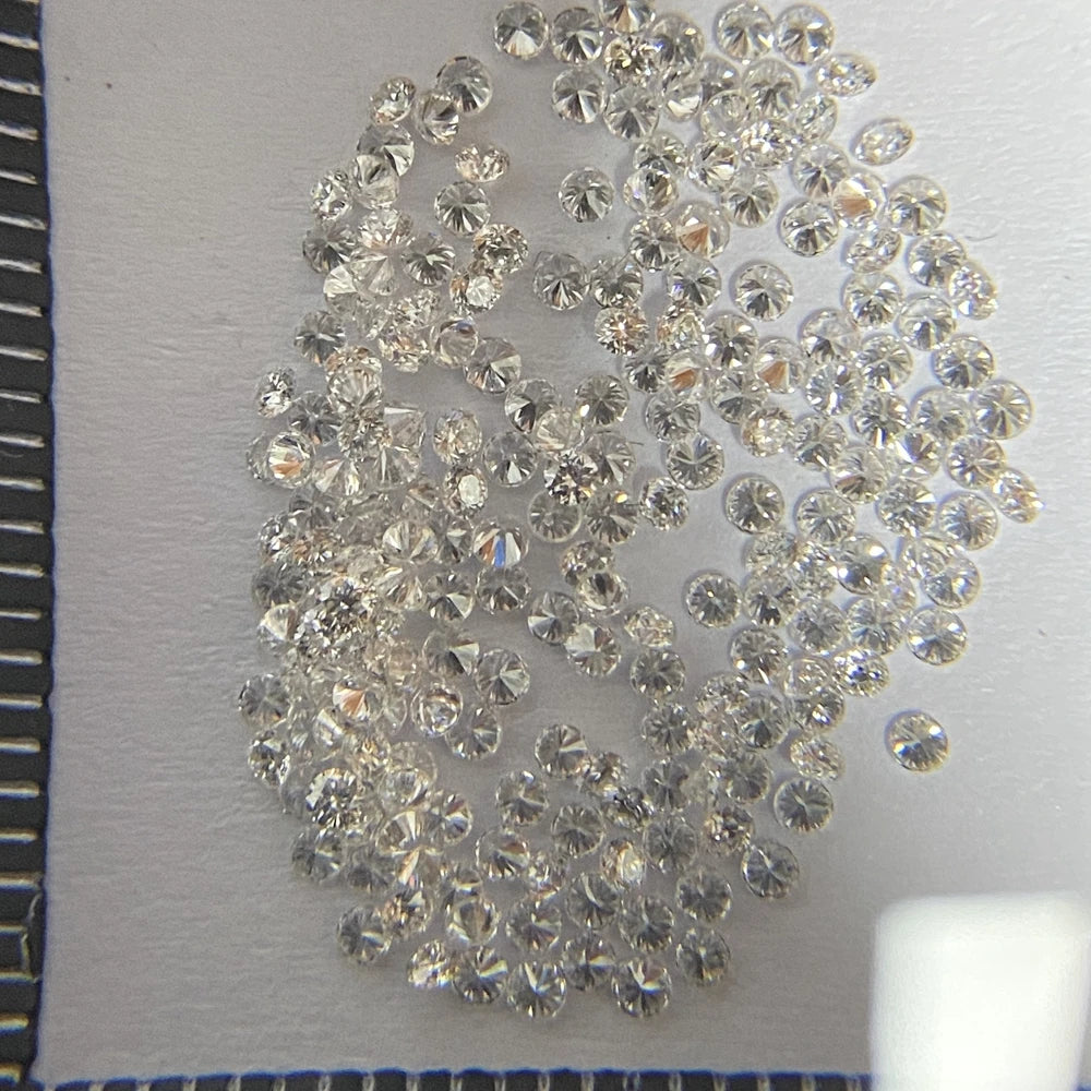 Natural diamond VS F color 343 Pcs 1.2mm 461 Pcs 1mm