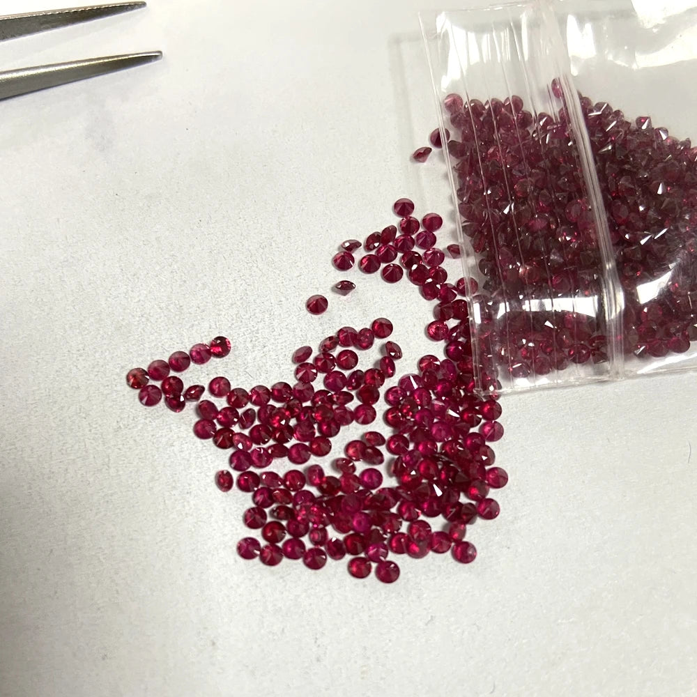 Africa Ruby 1mm-3mm Dark Red Pigeon Blood Red Ruby 100% Natural Original Ruby Gemstone