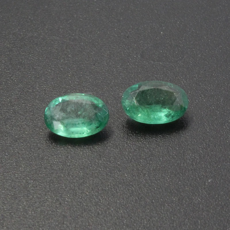 100% Real Natural Zambia Emerald Gemstone 0.55ct 5mm * 7mm SI Grade Emerald Loose Gemstone Wholesale Price Emerald